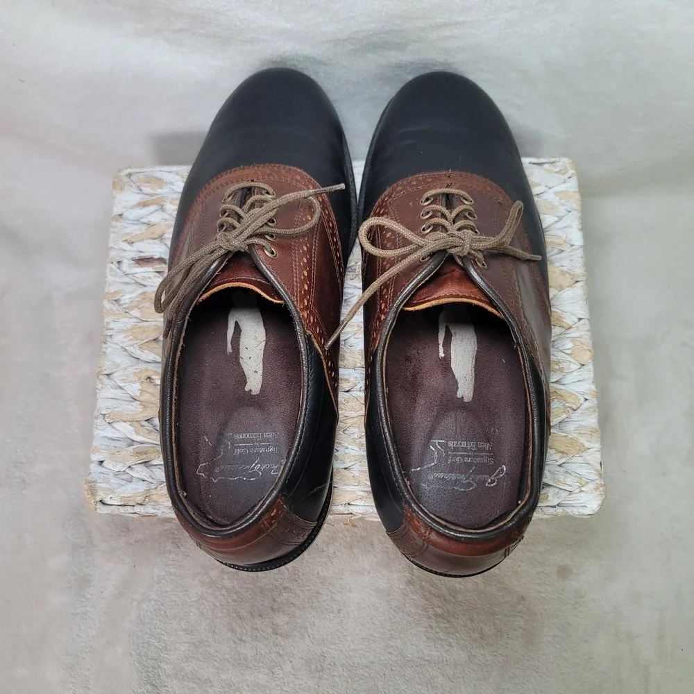 Jack Nicklaus Signature Golf by Allen Edmonds Saddle Shoes Mens 9.5 Heritage